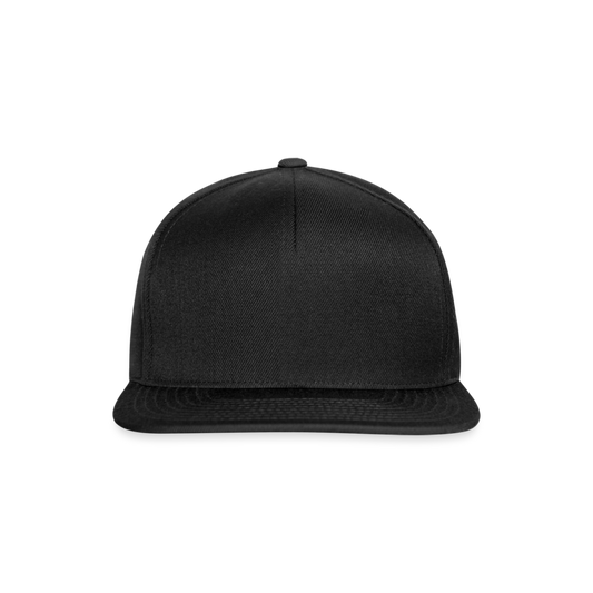 All Black Snapback Cap - black/black