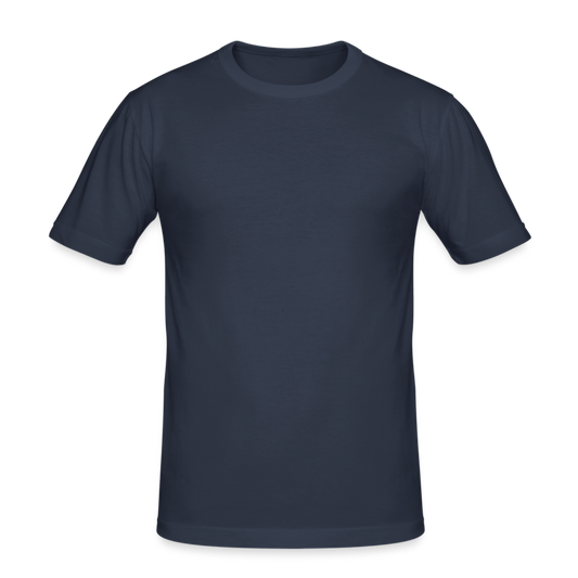 Men's Slim Fit T-Shirt (Navy Blue) - navy